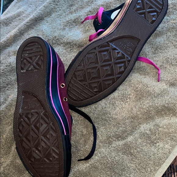 Chuck Taylor Converse High-Top Sneakers - Pink and Black - Picture 9 of 16